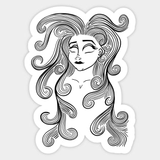 Line Art 1 Sticker